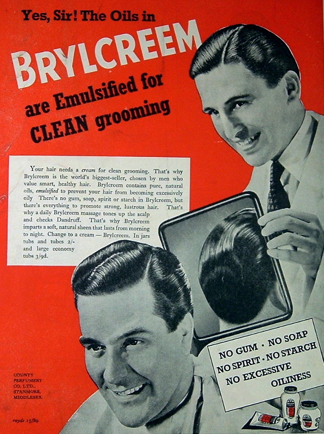 Brylcreem barber ad